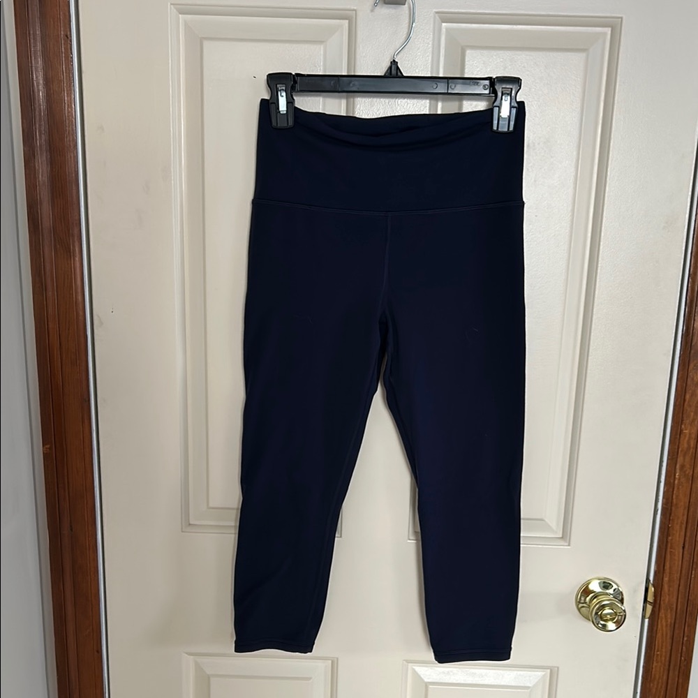Athleta Navy High-Waisted Leggings